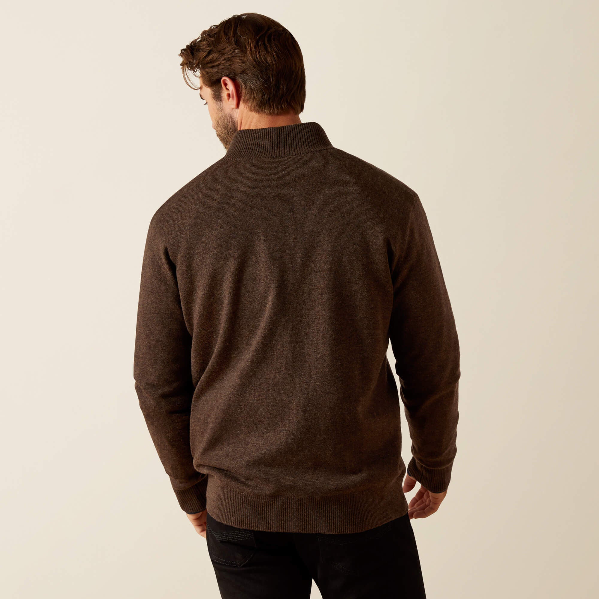 Bolinas Sweater Men - BROWN HEATHER
