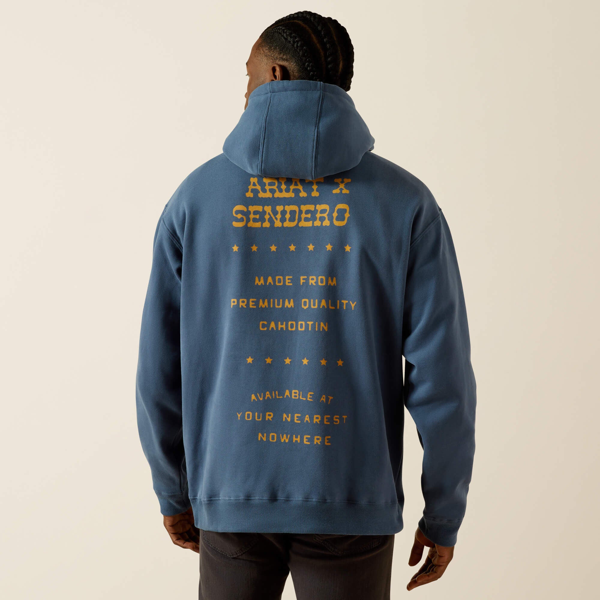 Sendero Back in the Saddle Hoodie Men - DARK DENIM