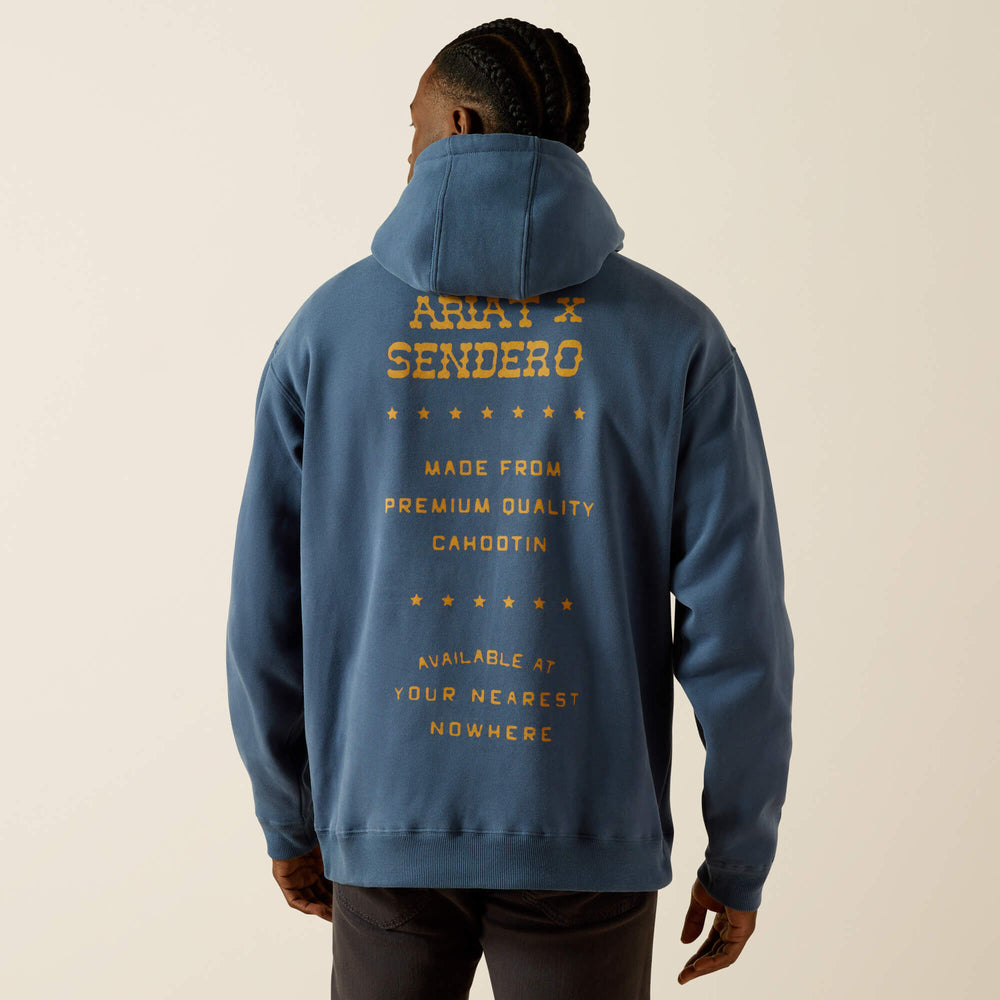 Sendero Back in the Saddle Hoodie Men - DARK DENIM