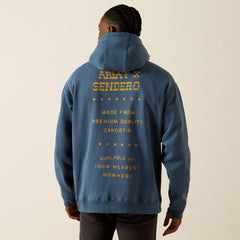 Sendero Back in the Saddle Hoodie Men - DARK DENIM