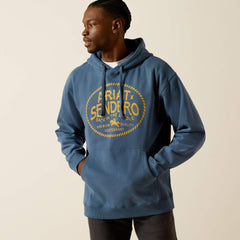 Sendero Back in the Saddle Hoodie Men - DARK DENIM