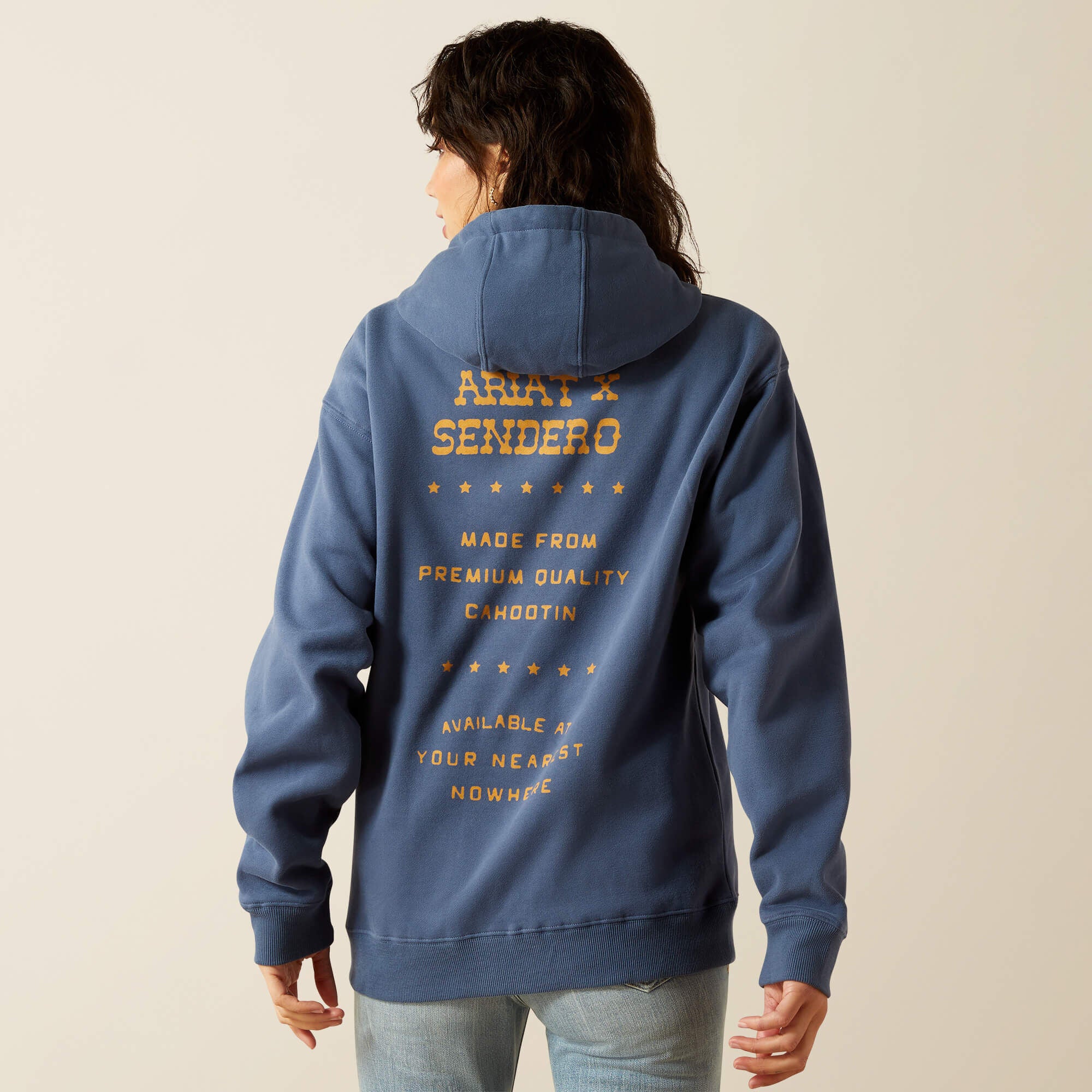 Sendero Back in the Saddle Hoodie Men - DARK DENIM
