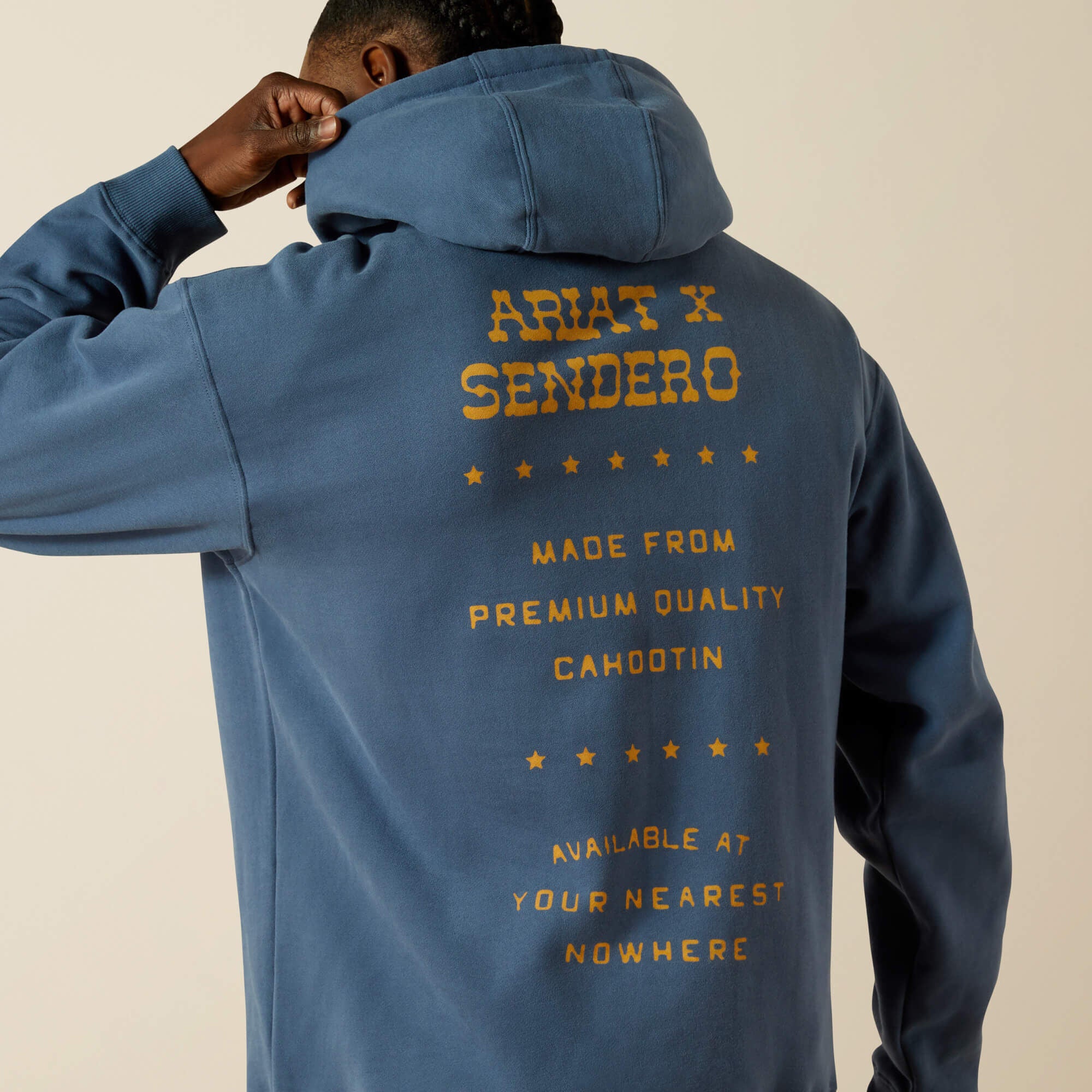 Sendero Back in the Saddle Hoodie Men - DARK DENIM