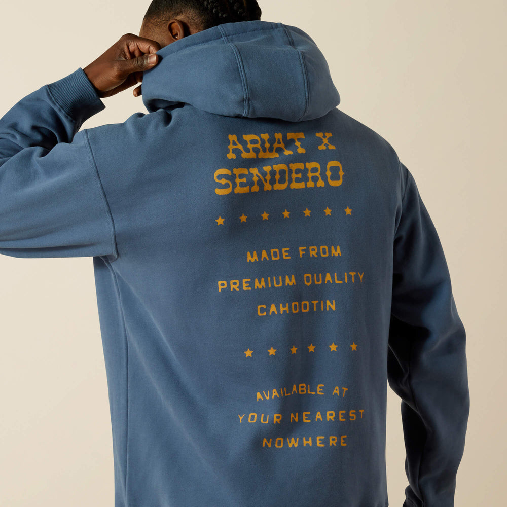 Sendero Back in the Saddle Hoodie Men - DARK DENIM