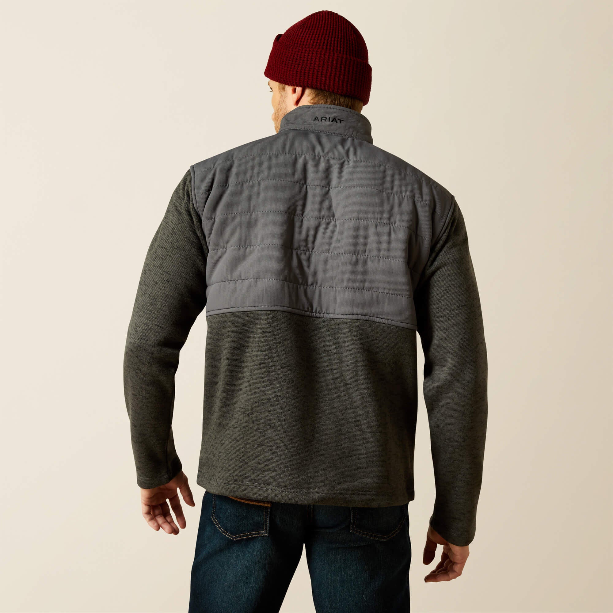 Caldwell Reinforced Snap Sweater Men - GREY
