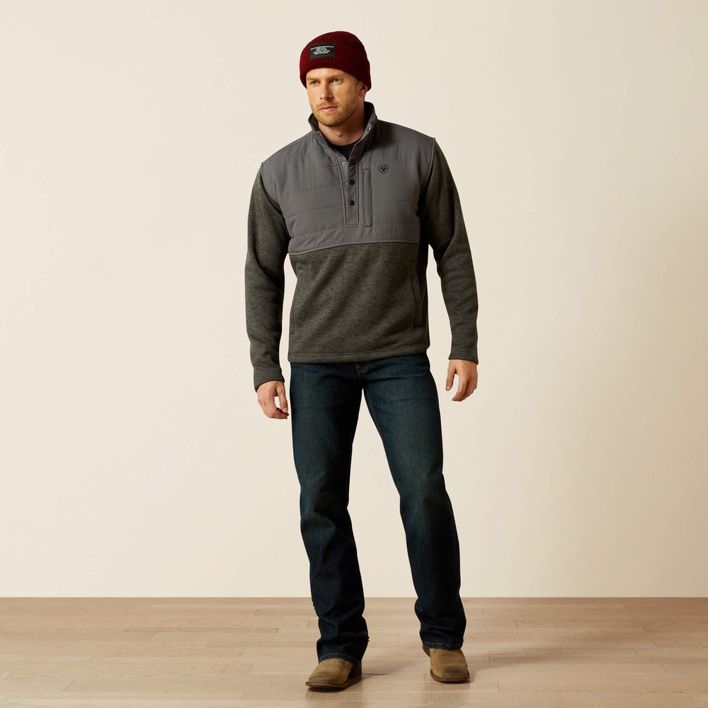 Caldwell Reinforced Snap Sweater Men - GREY