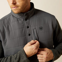 Caldwell Reinforced Snap Sweater Men - GREY