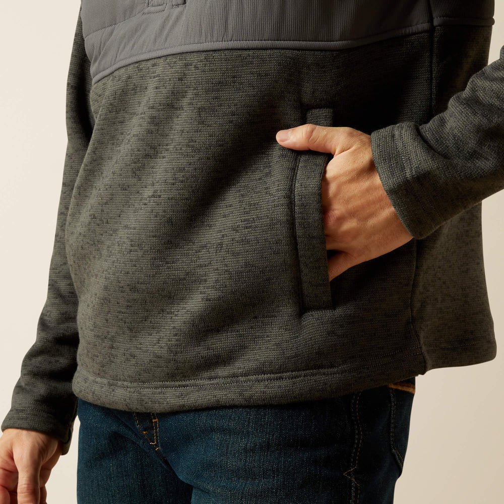 Caldwell Reinforced Snap Sweater Men - GREY