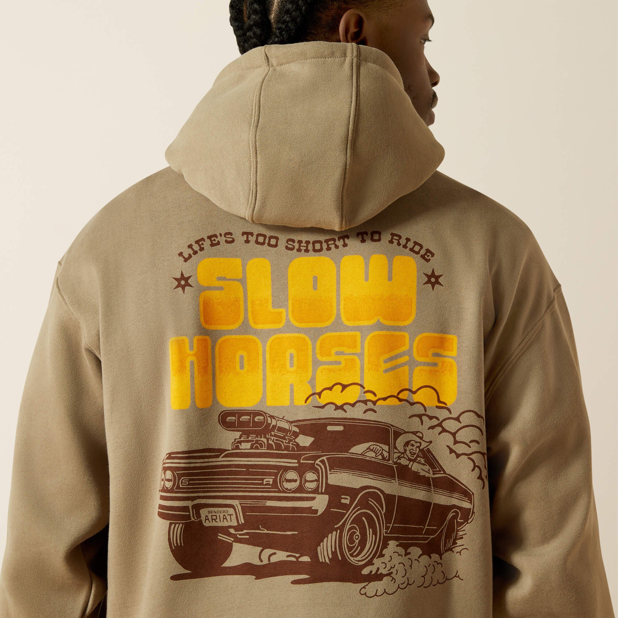 Sendero Slow Horses Hoodie Men - BRINDLE
