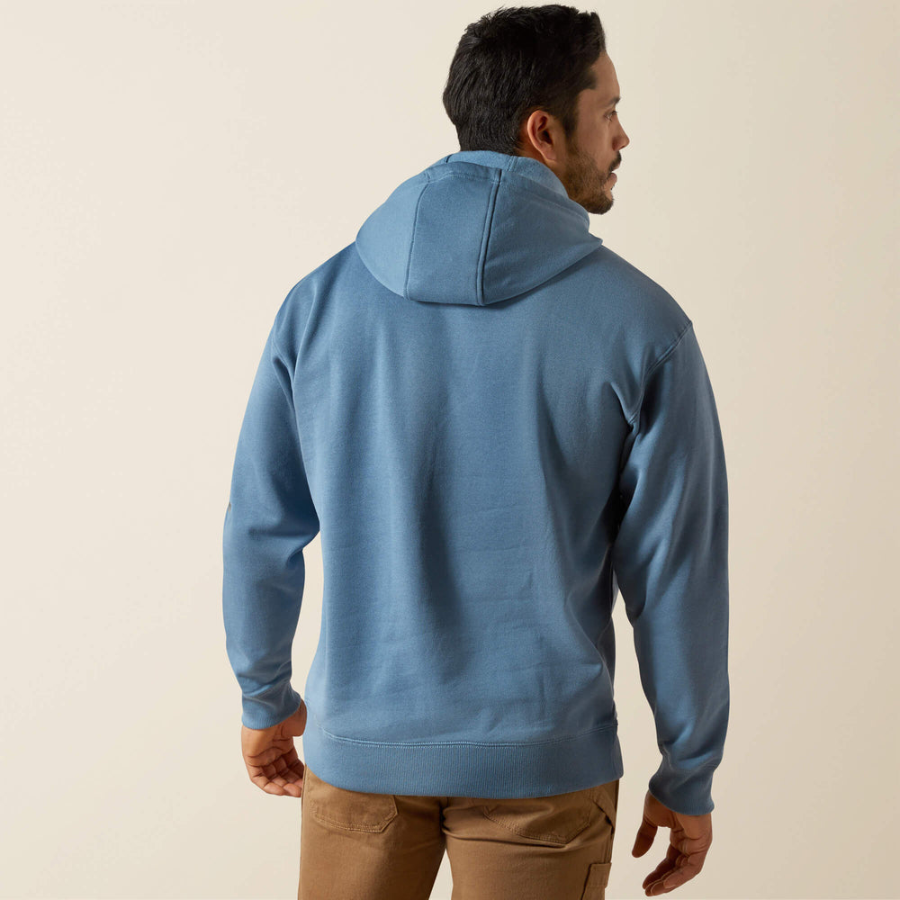 Rebar Graphic Hoodie Men - BLUESTONE/MONUMENT