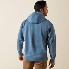 Rebar Graphic Hoodie Men - BLUESTONE/MONUMENT