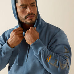 Rebar Graphic Hoodie Men - BLUESTONE/MONUMENT
