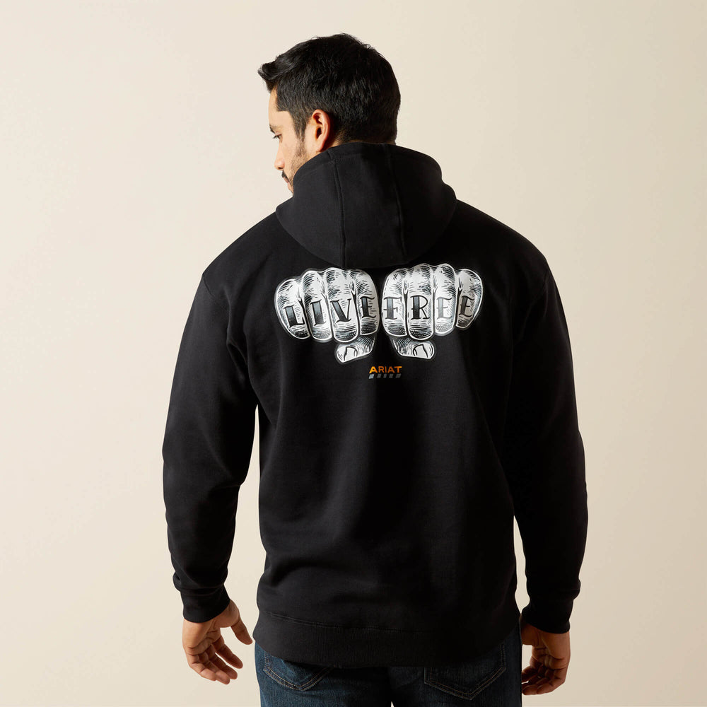 Rebar Workman Bare Knuckle Hoodie Men - BLACK