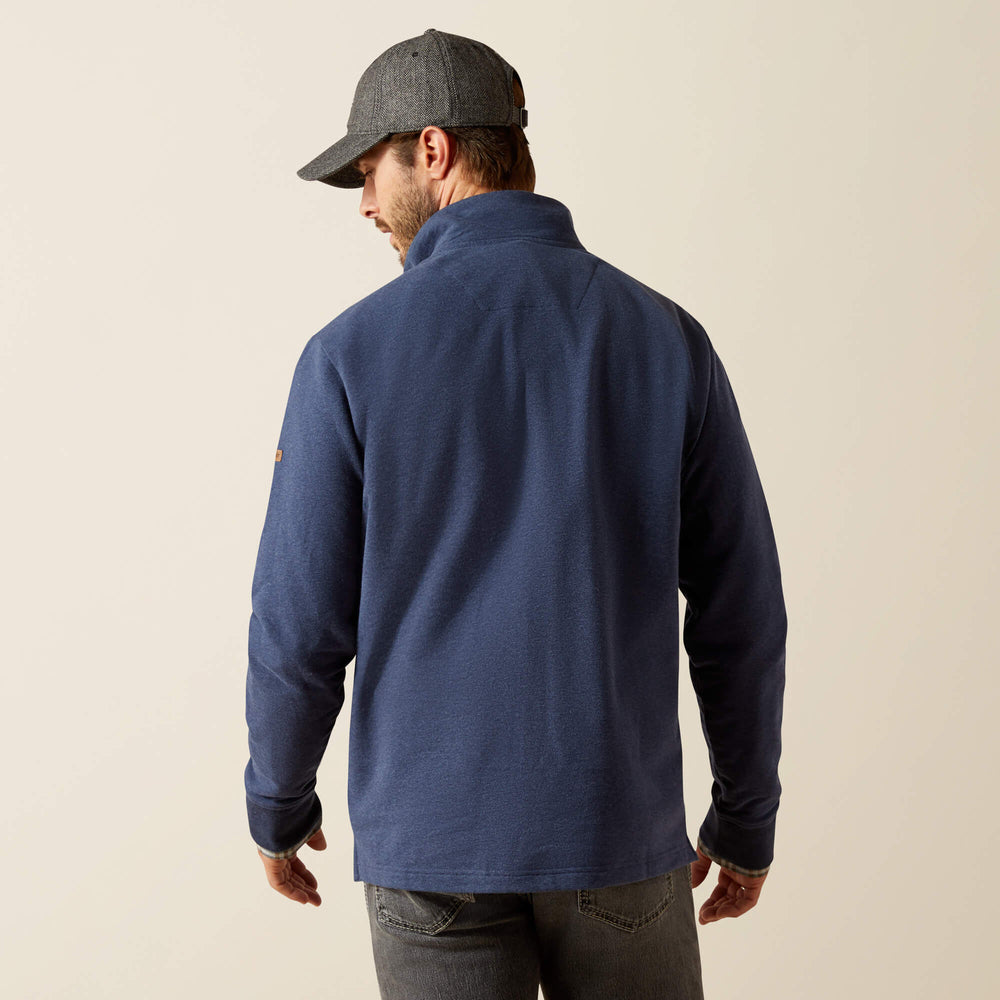 Wilford 1/2 Zip Sweatshirt Men - NAVY HEATHER