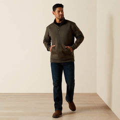 Rebar Workman Duracanvas 1/4 Zip Sweatshirt Men - EARTH