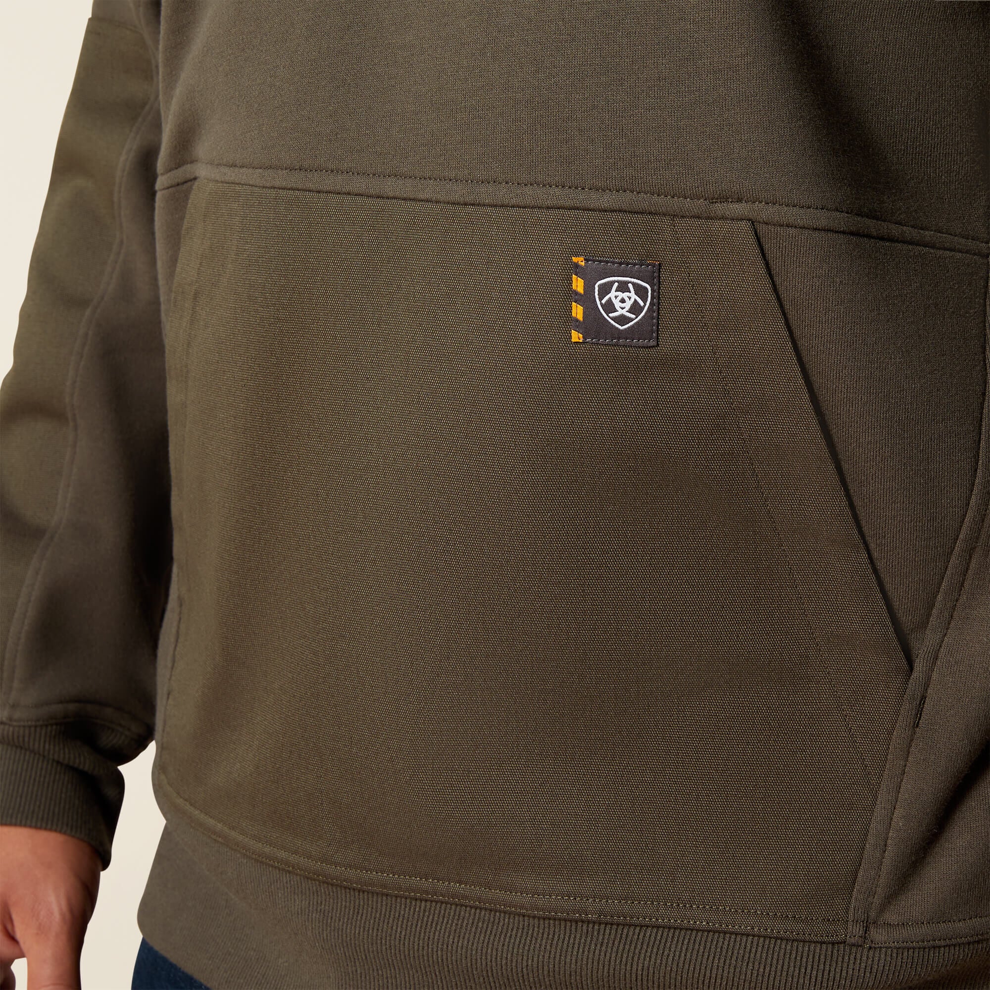 Rebar Workman Duracanvas 1/4 Zip Sweatshirt Men - EARTH