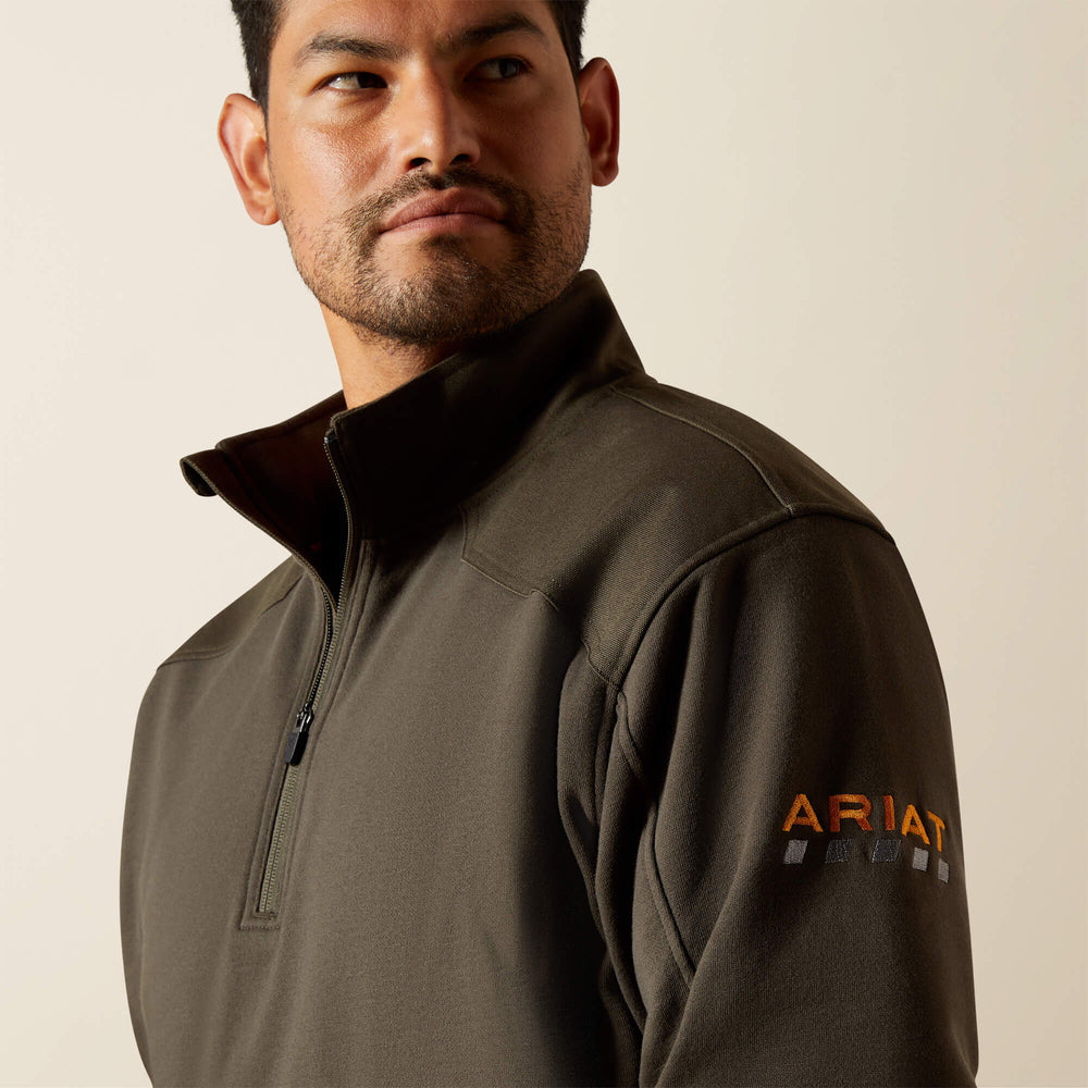 Rebar Workman Duracanvas 1/4 Zip Sweatshirt Men - EARTH
