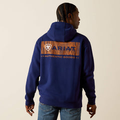 Ariat Woodshop Stack Hoodie Men - NAVY