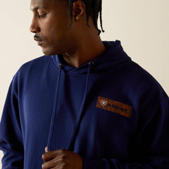 Ariat Woodshop Stack Hoodie Men - NAVY