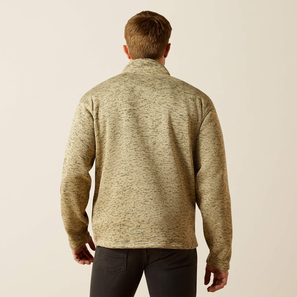 Caldwell 1/4 Button Sweater Men - BEIGE