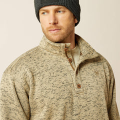 Caldwell 1/4 Button Sweater Men - BEIGE