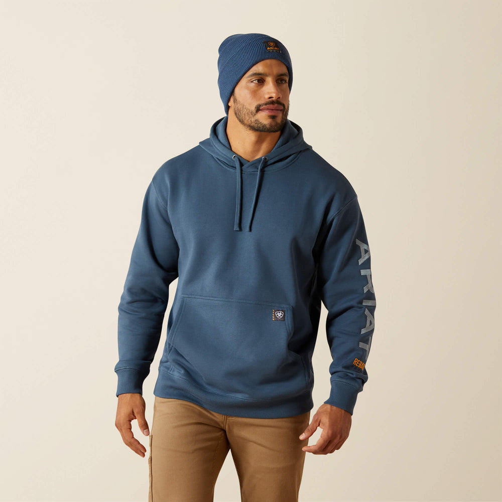 Rebar Graphic Hoodie Men - ORION BLUE/DUSTY BLUE