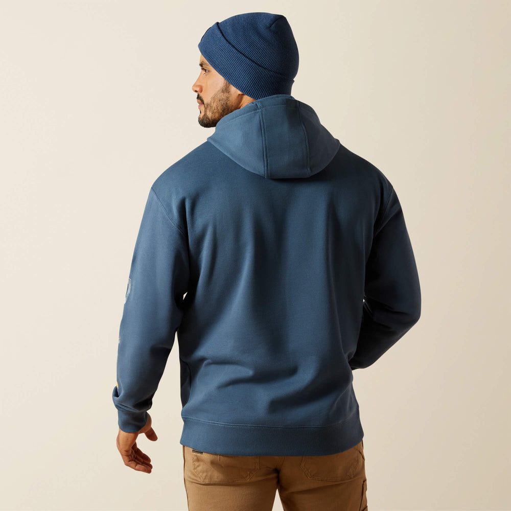 Rebar Graphic Hoodie Men - ORION BLUE/DUSTY BLUE