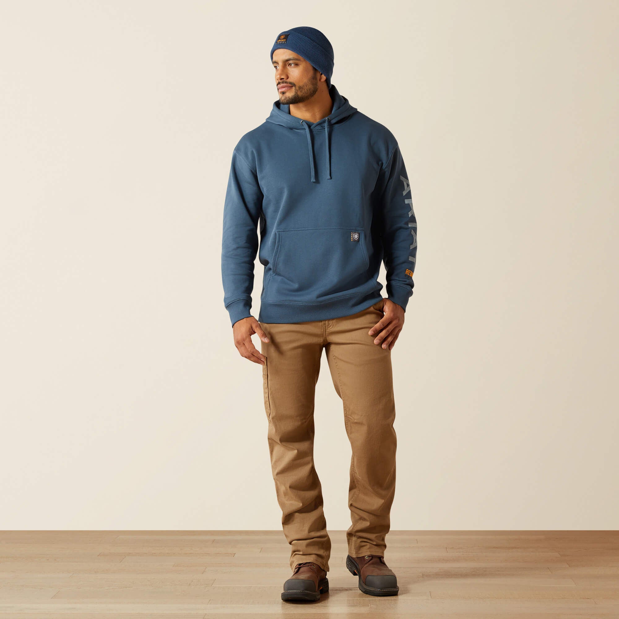 Rebar Graphic Hoodie Men - ORION BLUE/DUSTY BLUE