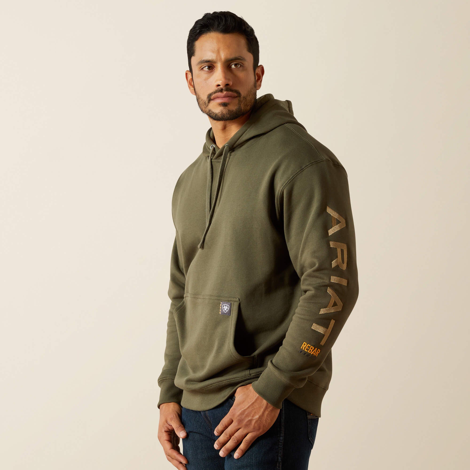 Rebar Graphic Hoodie Men - GRAPE LEAF/DRIED HERB