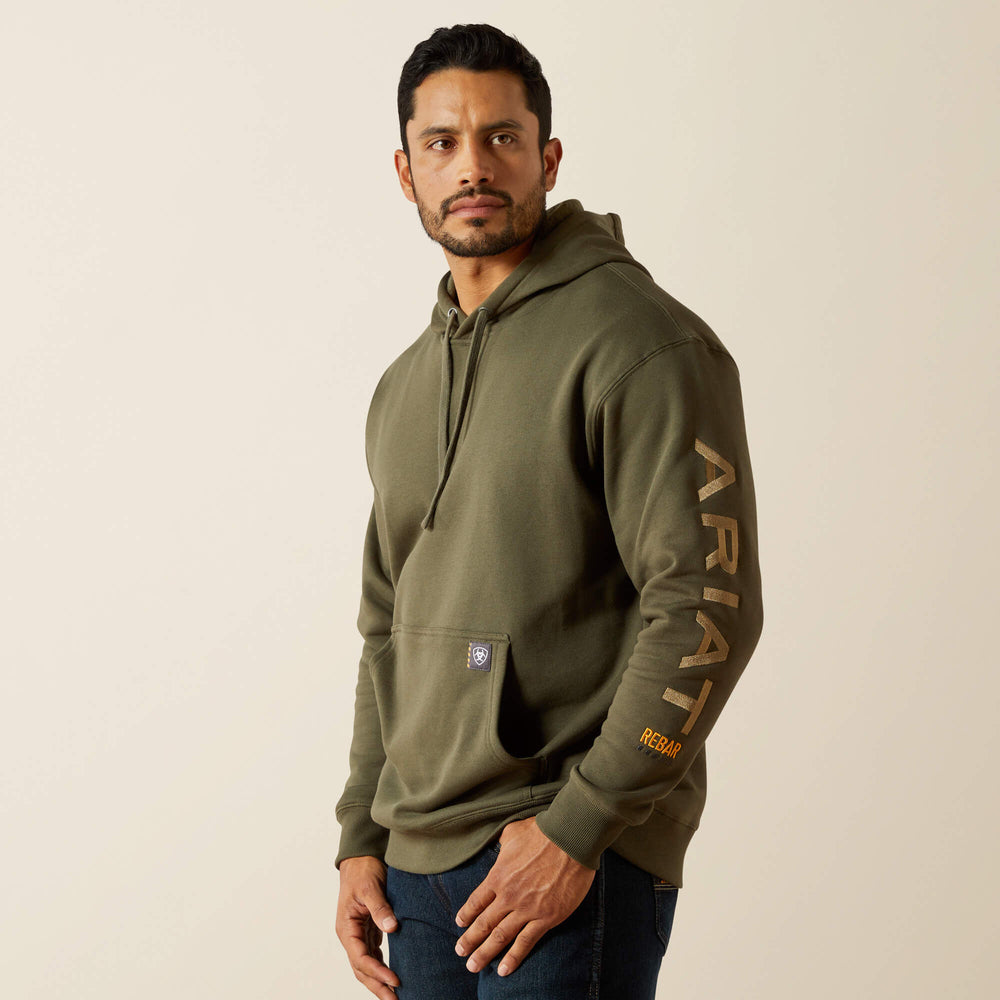 Rebar Graphic Hoodie Men - GRAPE LEAF/DRIED HERB