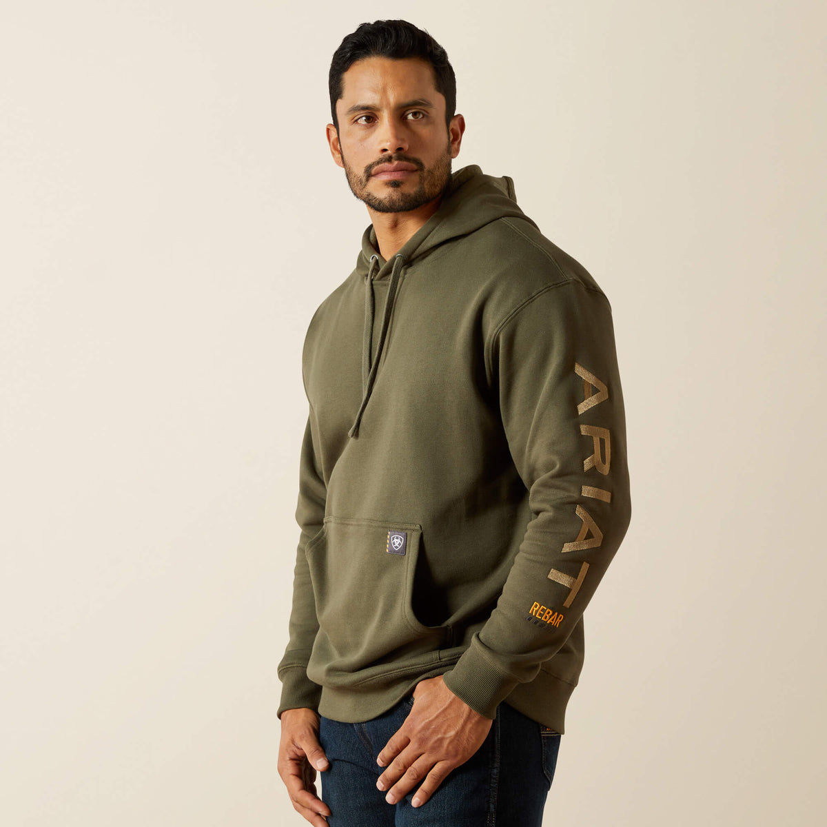 Rebar Graphic Hoodie Men - GRAPE LEAF/DRIED HERB