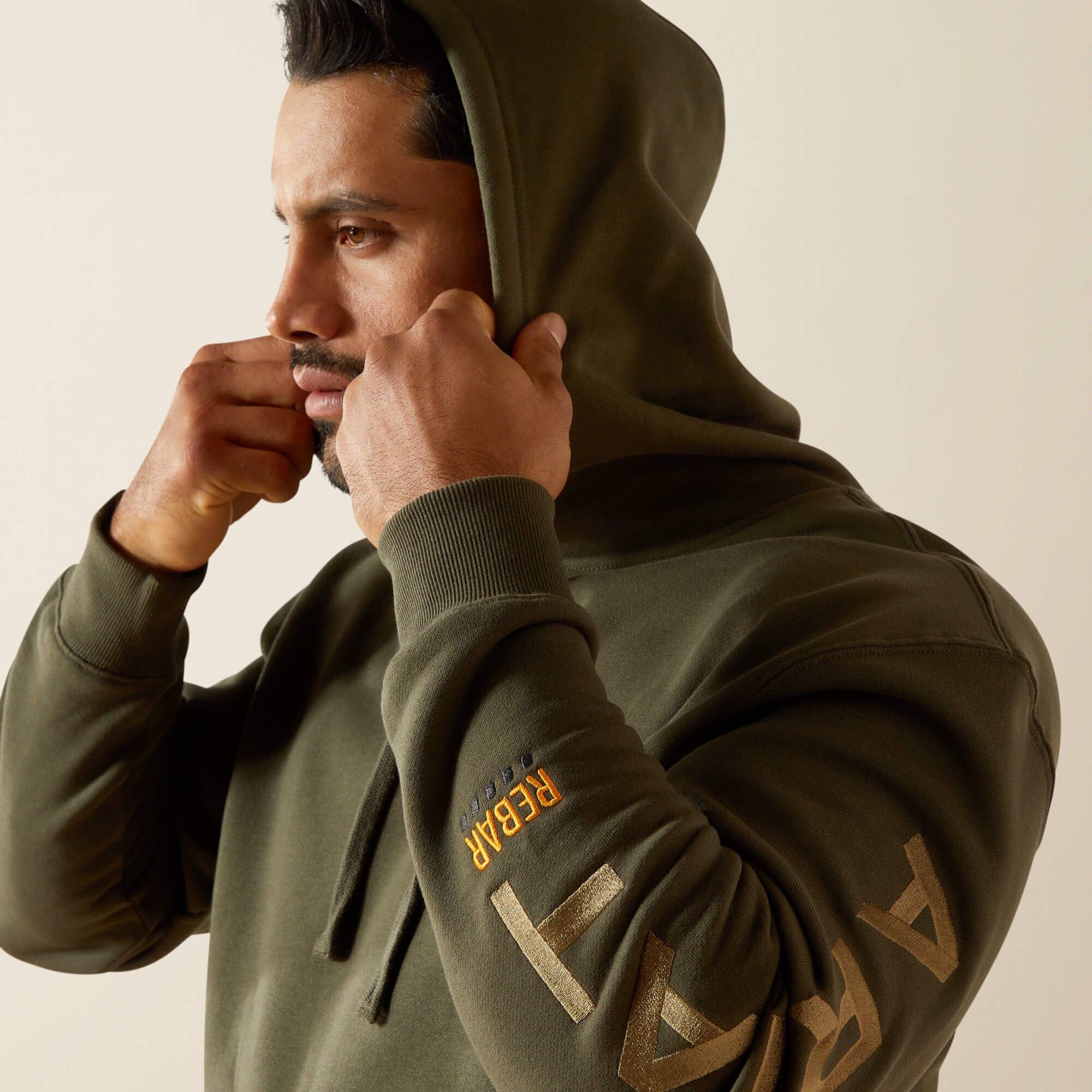Rebar Graphic Hoodie Men - GRAPE LEAF/DRIED HERB