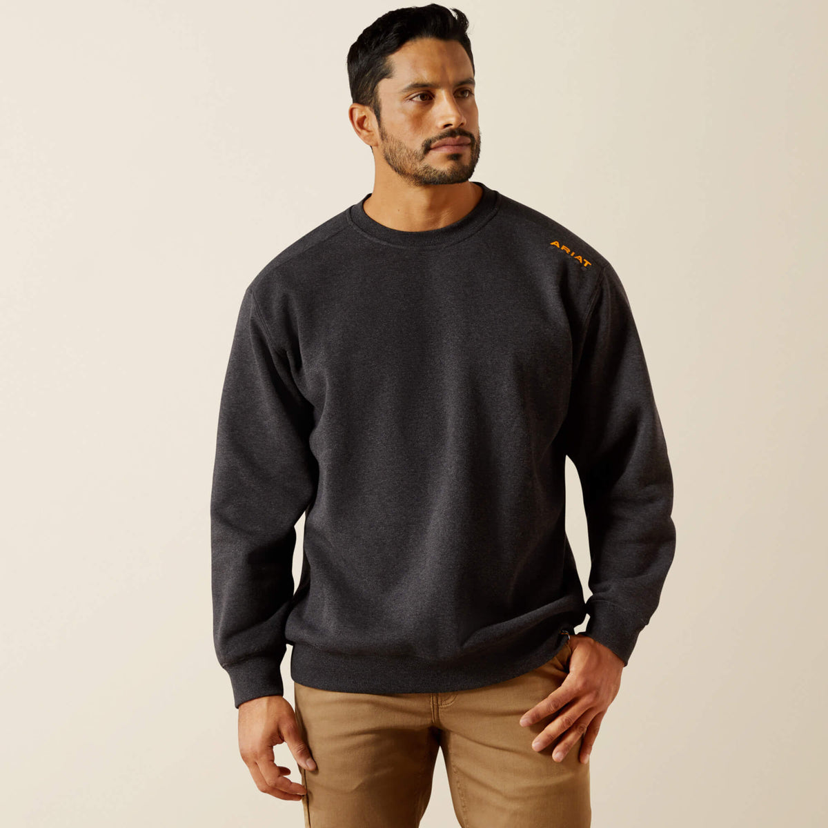 Rebar Lightweight Sweatshirt Men - CHARCOAL HEATHER