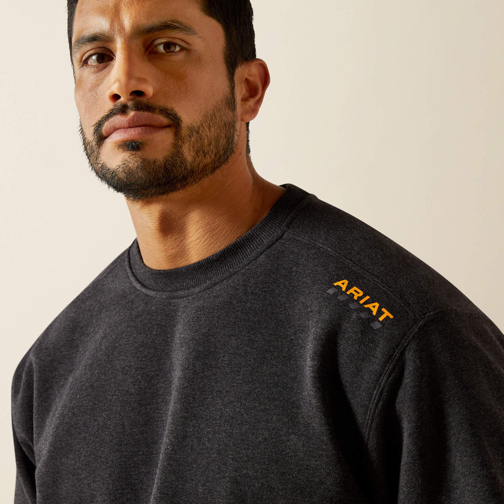 Rebar Lightweight Sweatshirt Men - CHARCOAL HEATHER