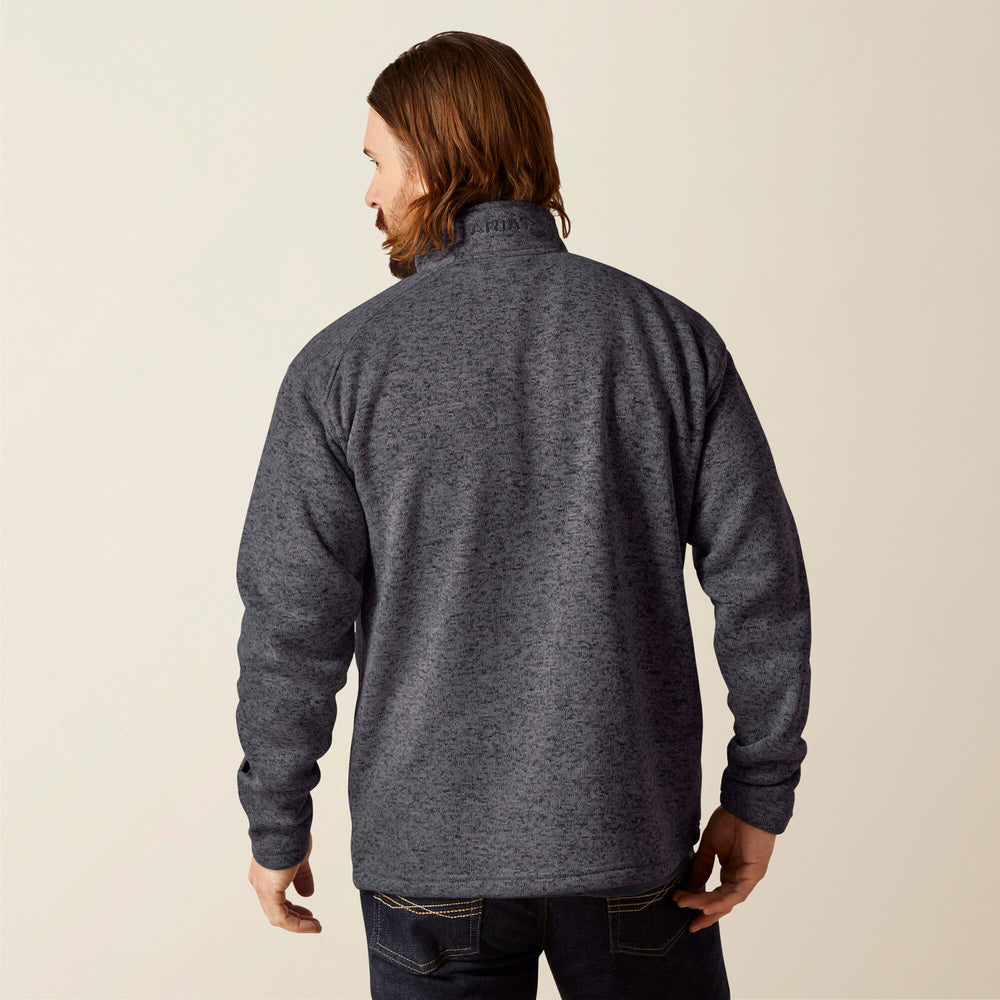 Caldwell Logo 1/4 Zip Sweater Men - GREY