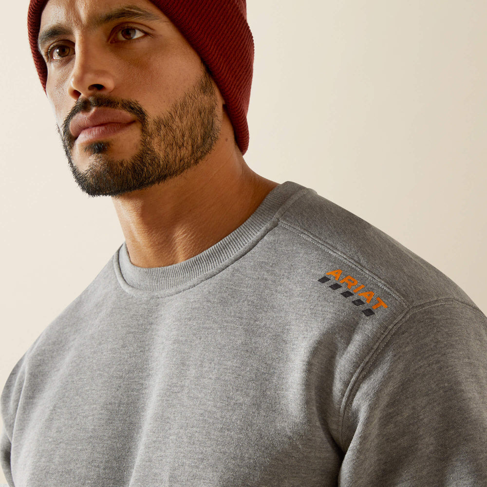 Rebar Lightweight Sweatshirt Men - HEATHER GREY
