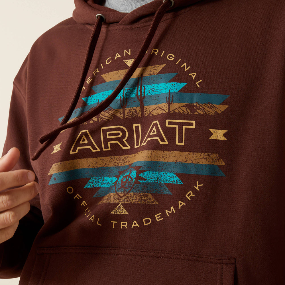 Ariat Carlsbad Canyon Hoodie Men - BROWN
