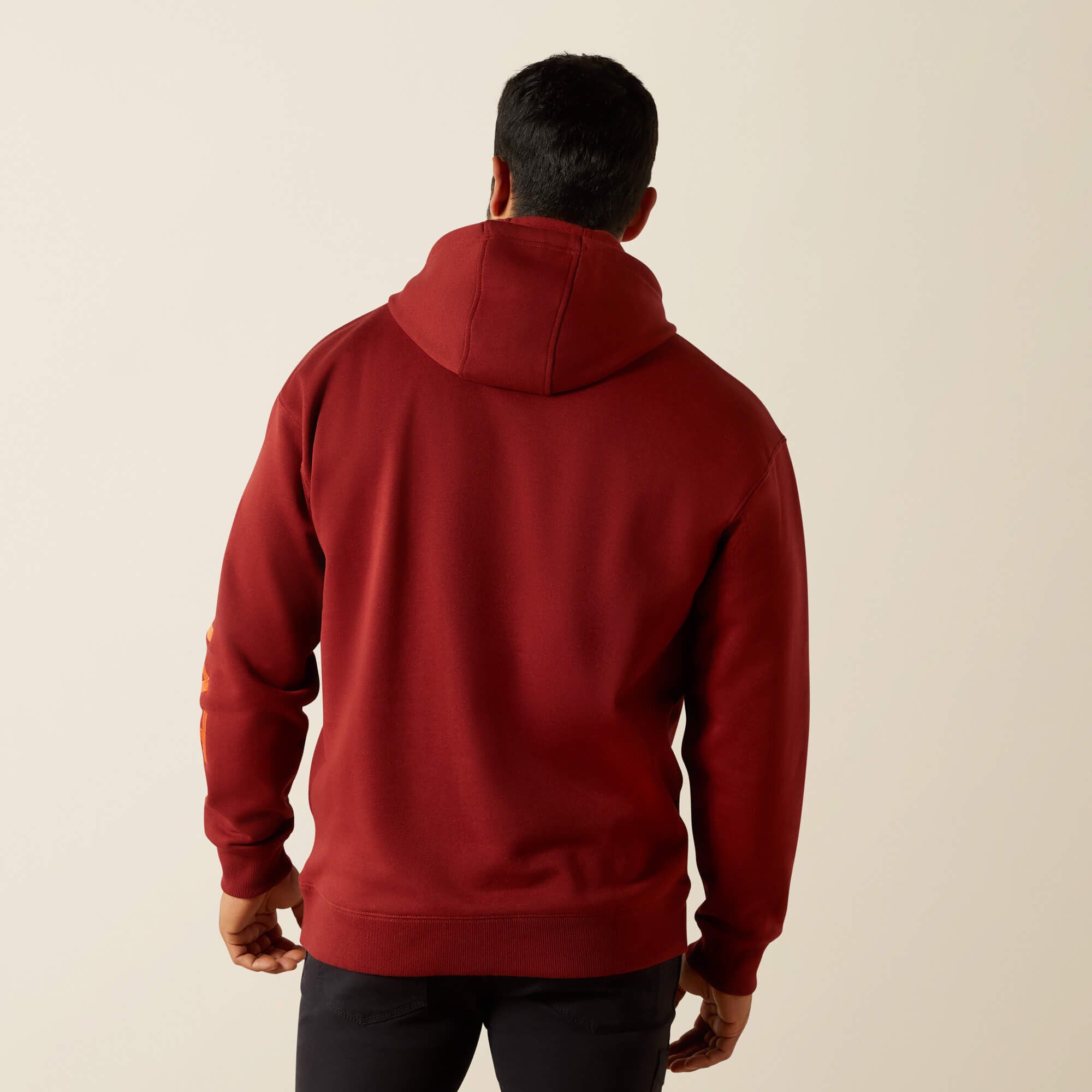 Rebar Graphic Hoodie Men - RUSSET BROWN/POTTER'S CLAY