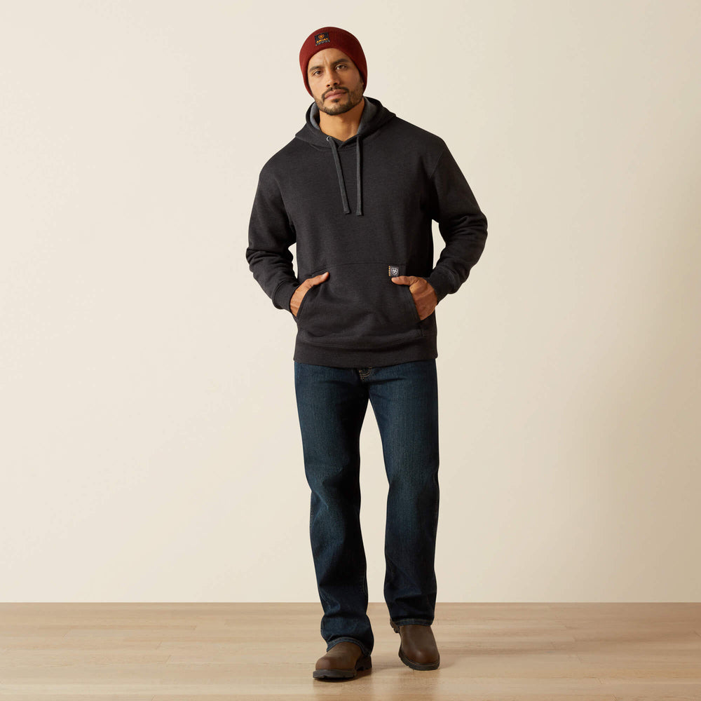 Rebar Workman Bolt Hoodie Men - CHARCOAL HEATHER