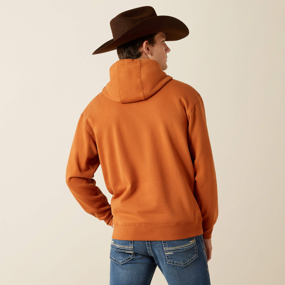 Ariat Stitch Shield Logo Hoodie Men - ADOBE