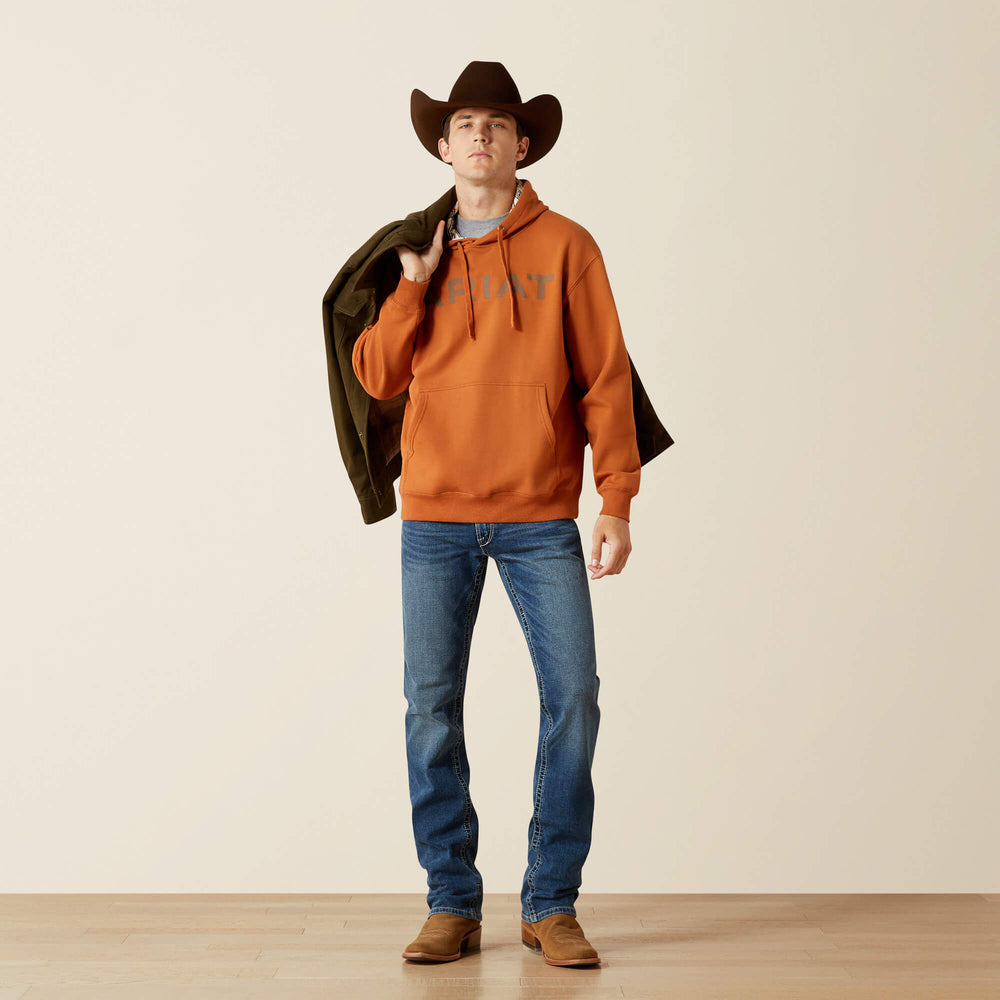 Ariat Stitch Shield Logo Hoodie Men - ADOBE