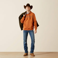 Ariat Stitch Shield Logo Hoodie Men - ADOBE