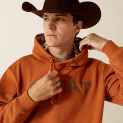 Ariat Stitch Shield Logo Hoodie Men - ADOBE