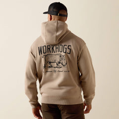 Rebar Lightweight Workhog Hoodie Men - GREIGE