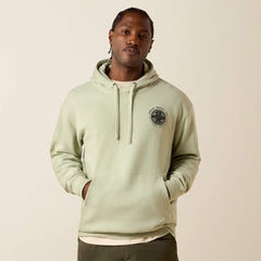 Ariat Southwest Sunset Fade Seal Hoodie Men - SAGE HEATHER