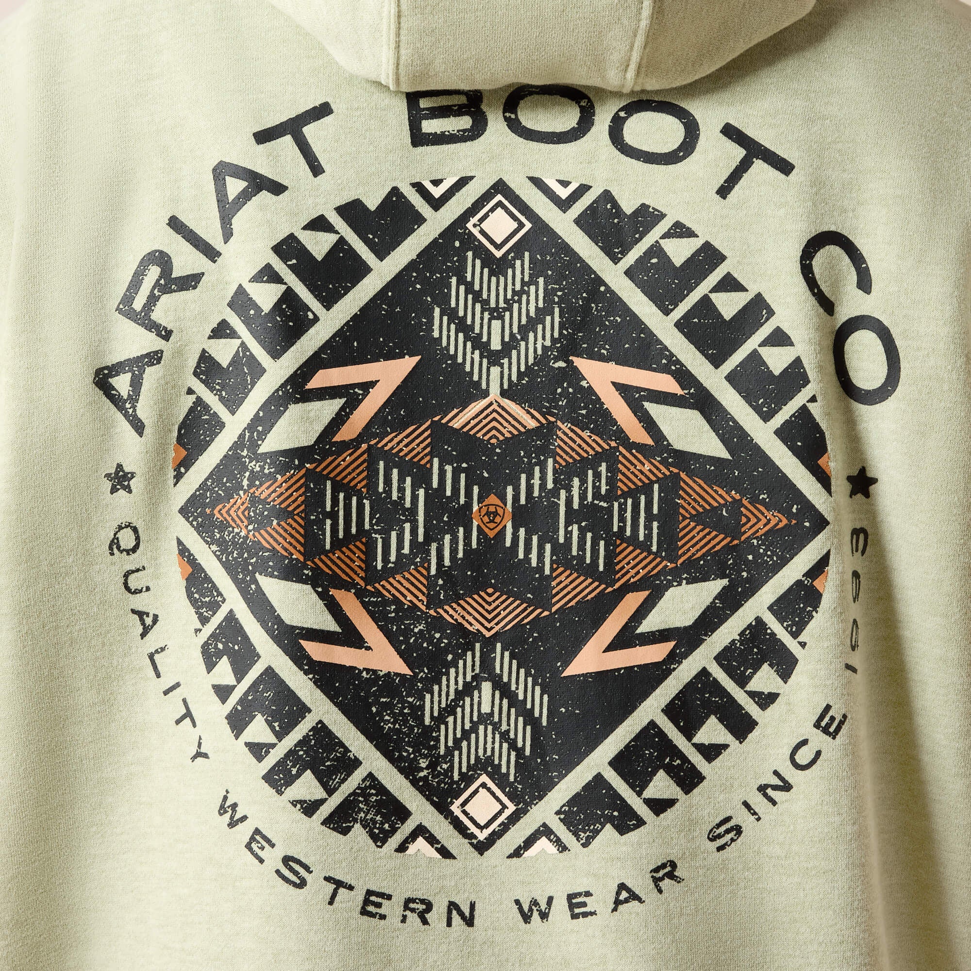 Ariat Southwest Sunset Fade Seal Hoodie Men - SAGE HEATHER