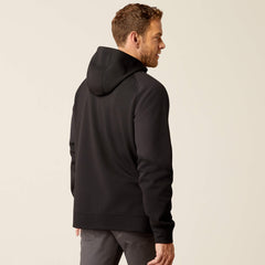 Rebar WorkTek Reinforced Full Zip Hoodie Men - BLACK