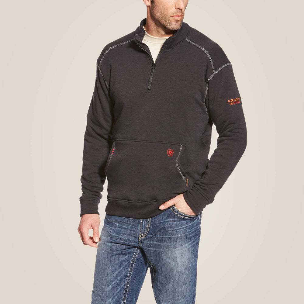 FR Polartec Fleece 1/4 Zip Top Men - BLACK