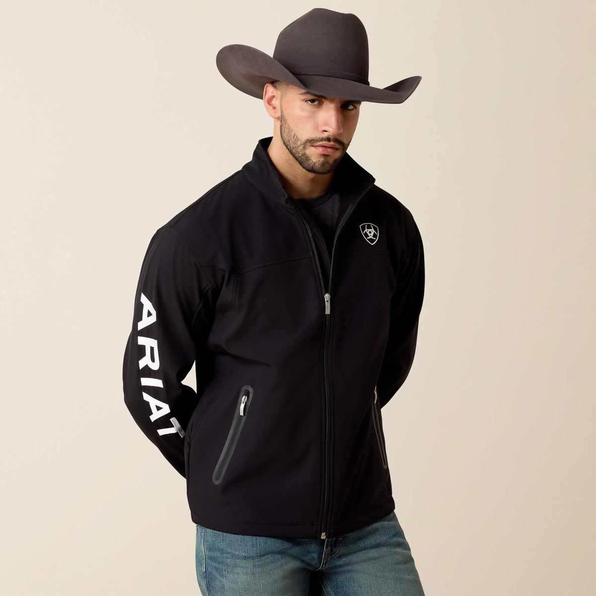 New Team Softshell Jacket Men - BLACK