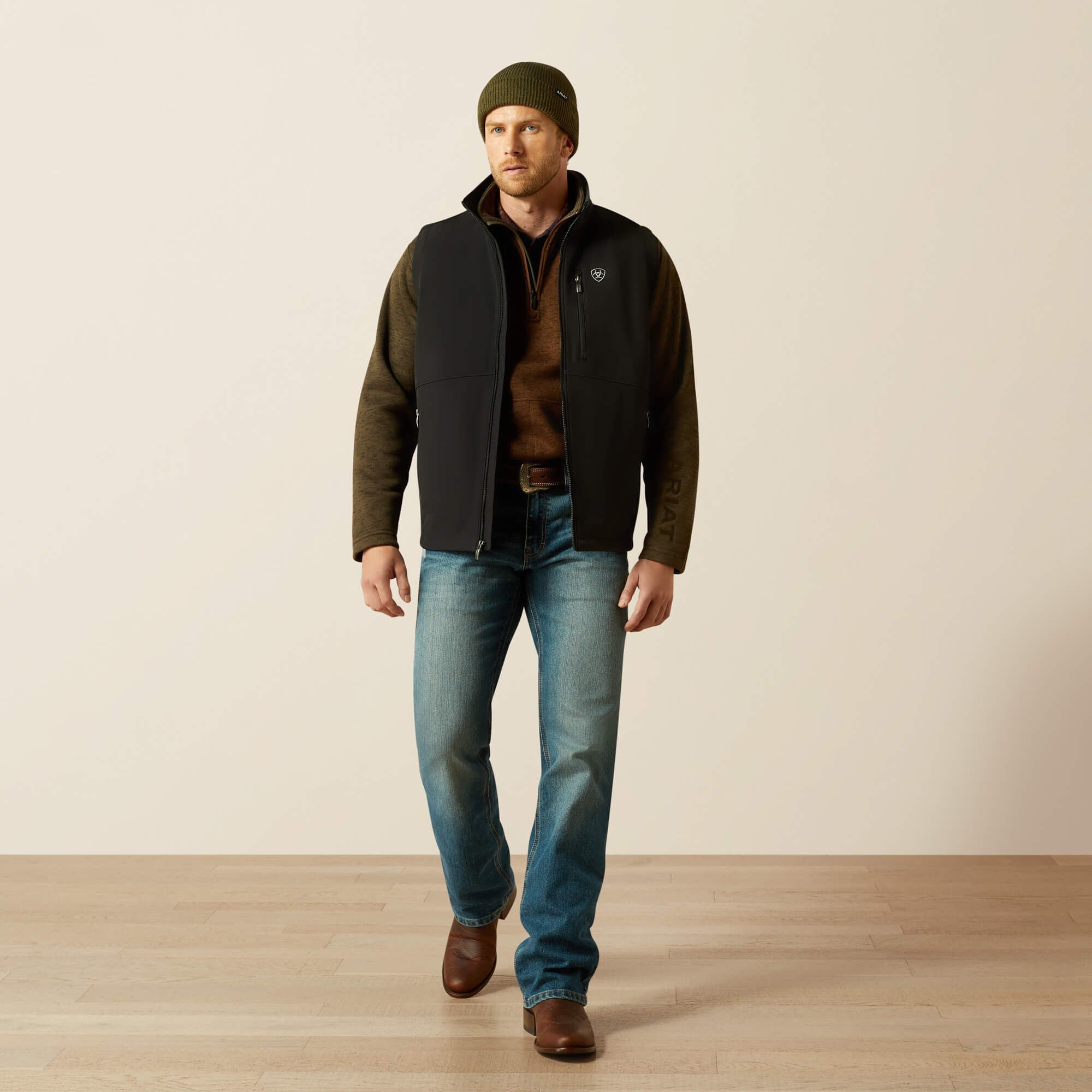 Logo Softshell Vest Men - BLACK